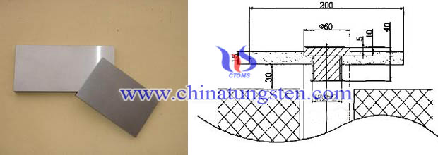 plate-shaped molybdenum electrode plate-shaped molybdenum electrode