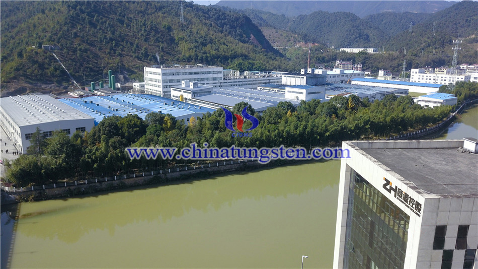 航拍章源鎢業(yè)深加工廠區(qū)
