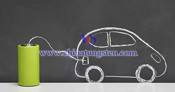 汽車鋰電正極材料含黃色氧化鎢 鋰電池圖片