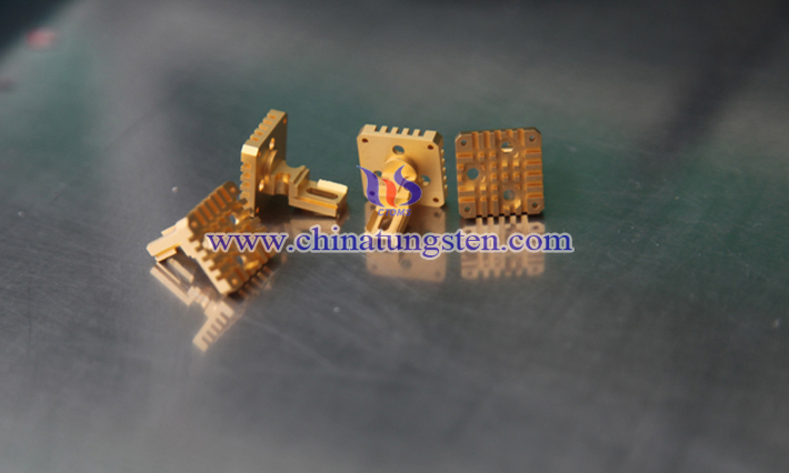 tungsten copper heat sink picture