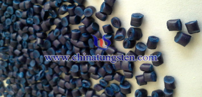 Cs doped tungsten oxide powder applied for nano-ceramic color master picture