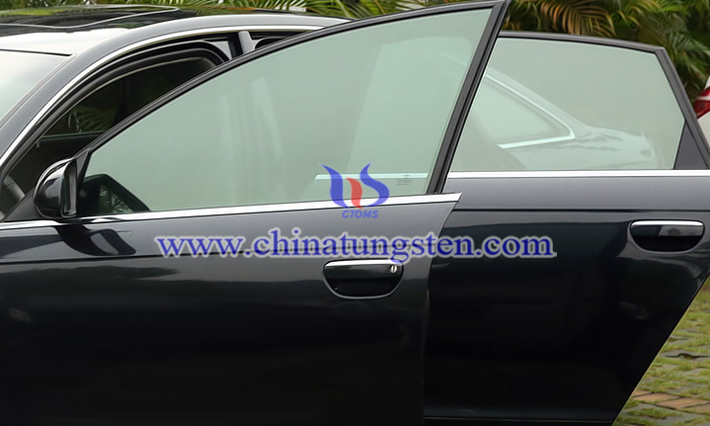 nano grain size cesium tungsten oxide applied for heat insulating window glass picture