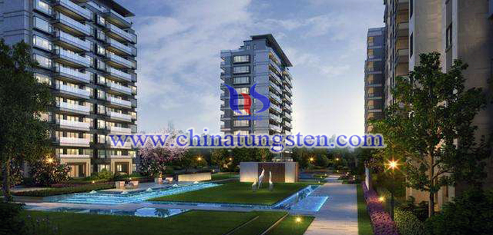 ammonium metatungstate powder applied for thermal insulation dispersion liquid picture