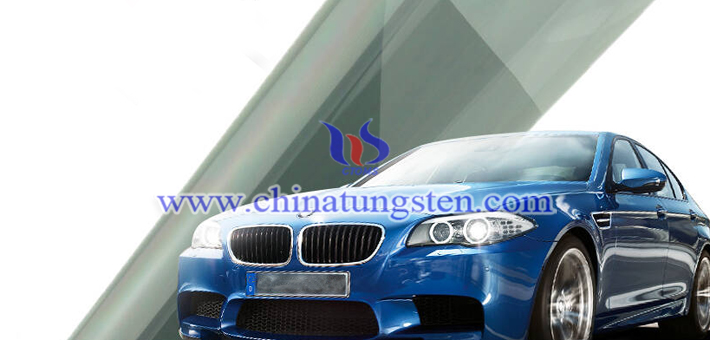 nano particle size cesium tungsten oxide applied for heat insulating window glass picture