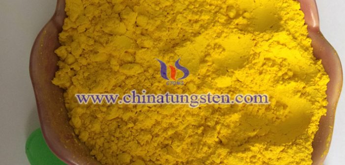 Ta doped tungsten oxide nanopowder applied for electrochromic film image
