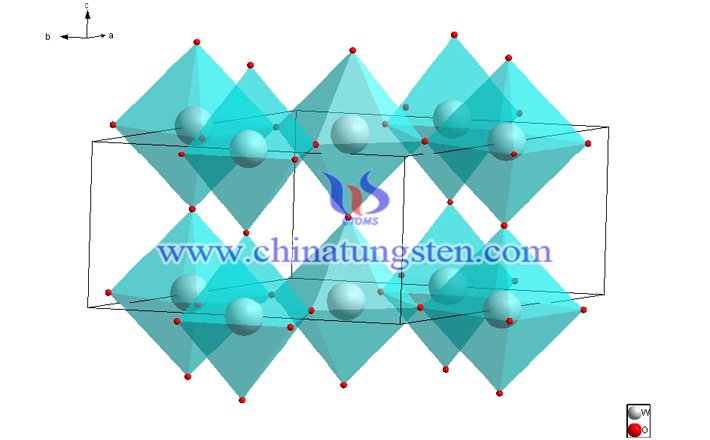 crystal structure of hexagonal tungsten trioxide picture