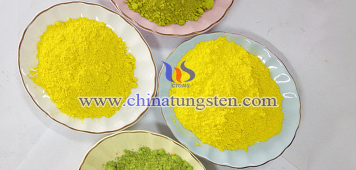 nano yellow tungsten oxide applied for electrochromic film image