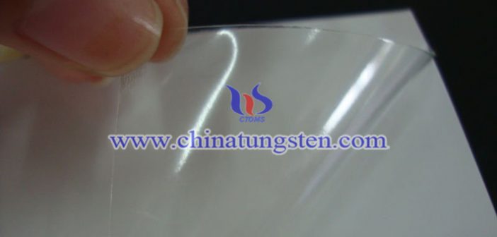 smart material: WO3 electrochromic film picture