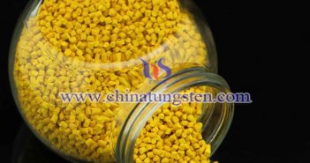WO3 applied for nano-ceramic color master picture