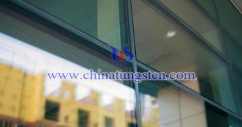 yellow tungsten oxide applied for energy-saving glass picture