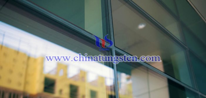 yellow tungsten oxide applied for energy-saving glass picture