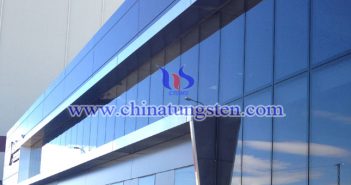tungsten oxide powder applied for energy saving glass coating picture