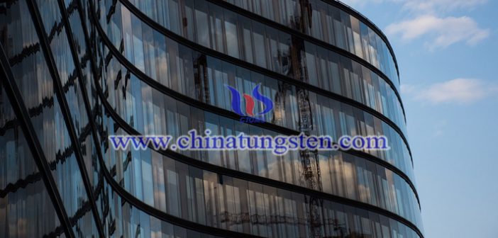 tungsten trioxide nanopowder applied for energy efficient glass picture