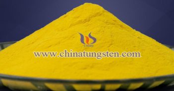 yellow tungsten oxide nanopowder applied for building glass energy saving coating image
