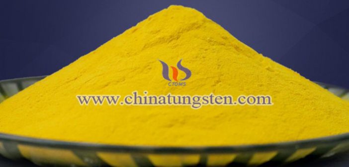 yellow tungsten oxide nanopowder applied for building glass energy saving coating image