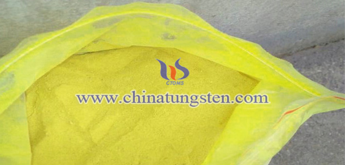 yellow tungsten oxide nanopowder applied for energy efficient glass image