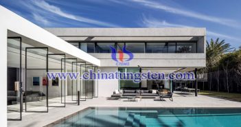 WO3 nanopowder applied for energy efficient building glass picture