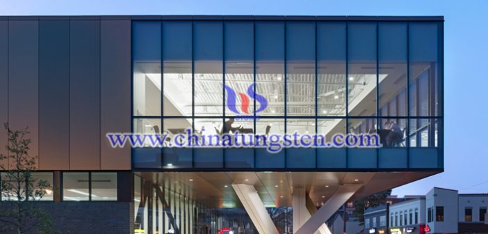 WO3 powder applied for energy efficient building glass picture