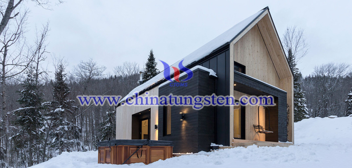 tungsten oxide powder applied for energy efficient building glass picture