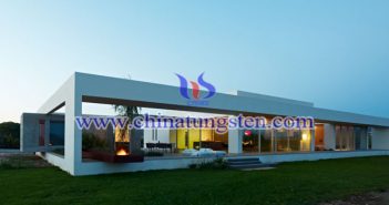tungsten oxide powder applied for new energy efficient building glass picture