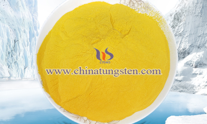 yellow tungsten oxide nanopowder applied for new energy efficient glass image