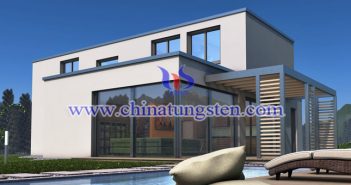 violet tungsten oxide applied for heat-insulating energy-saving glass picture