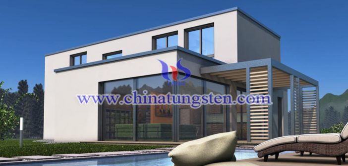 violet tungsten oxide applied for heat-insulating energy-saving glass picture