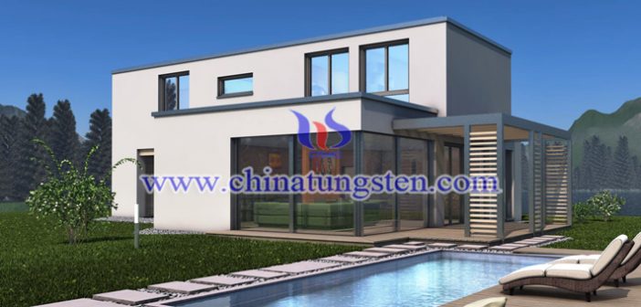 violet tungsten oxide nanopowder applied for building glass thermal insulation coating picture