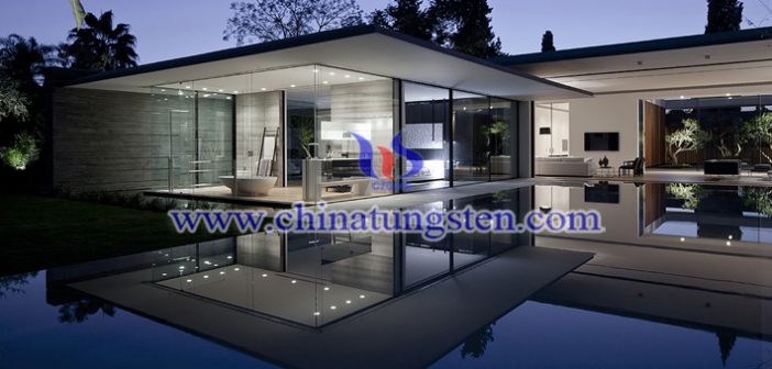 yellow tungsten oxide nanopowder applied for nano transparent heat insulating glass coating picture