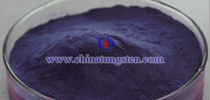 violet tungsten oxide nano powder applied for smart window image