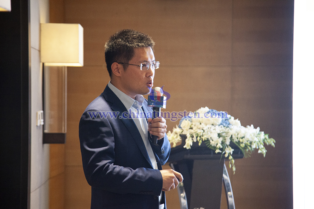 Zhou Peng, Senior Manager of the Planning Department of China Tungsten Hightech Materials Co., Ltd.