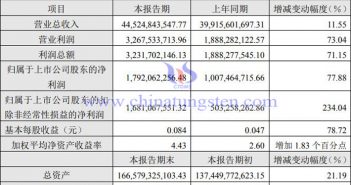洛陽(yáng)鉬業(yè)2022年一季度業(yè)績(jī)圖片