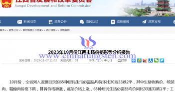 2023年10月江西市場價(jià)格形勢分析報(bào)告圖片