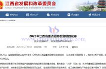 2025年江西省重點(diǎn)招商引資項(xiàng)目公告